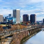 Richmond Virginia skyline for an article about outplacement strategy