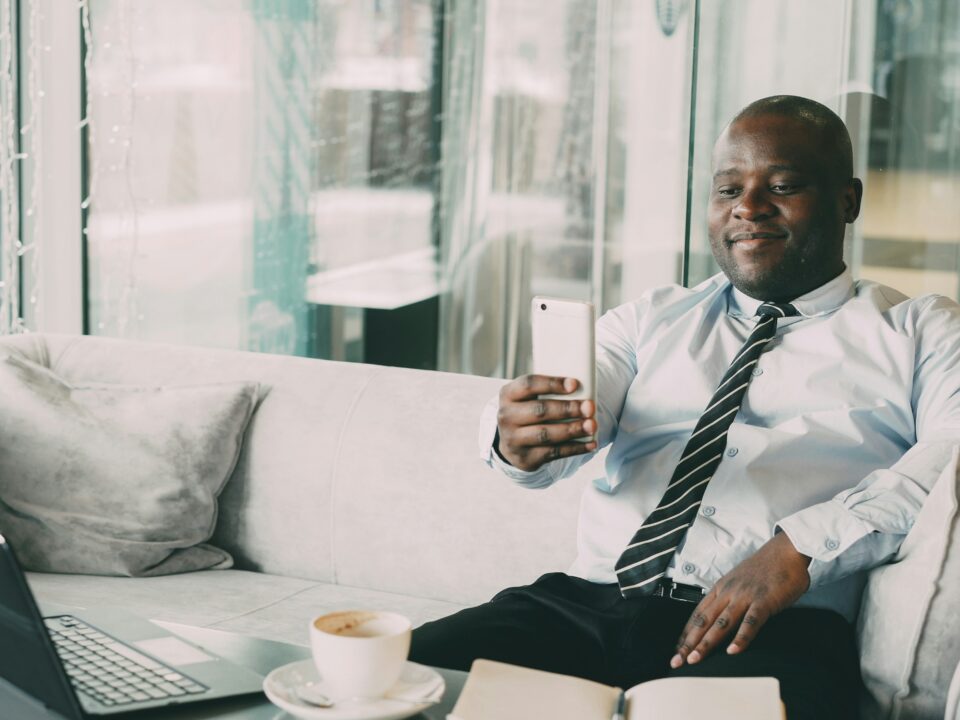frustrated job seeker checking phone after being ghosted following a job interview